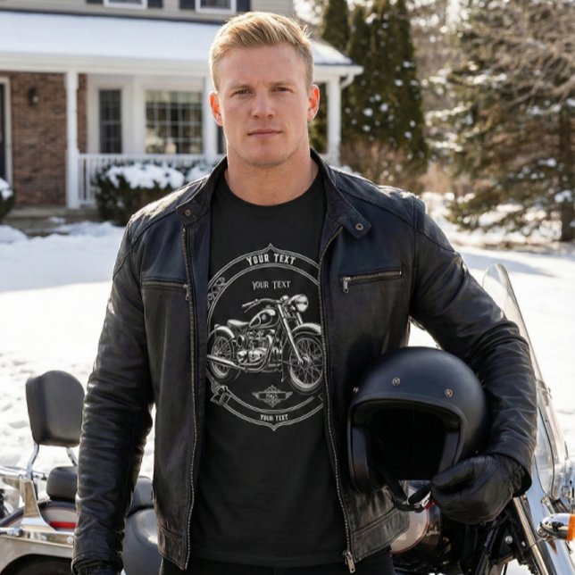 Camiseta Custom Name Vintage Motorcycle Gift Shirt (Criador carregado)