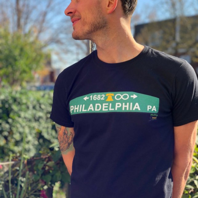Camiseta Custom Philly Street Sign Shirt ~ Philadelphia (Criador carregado)