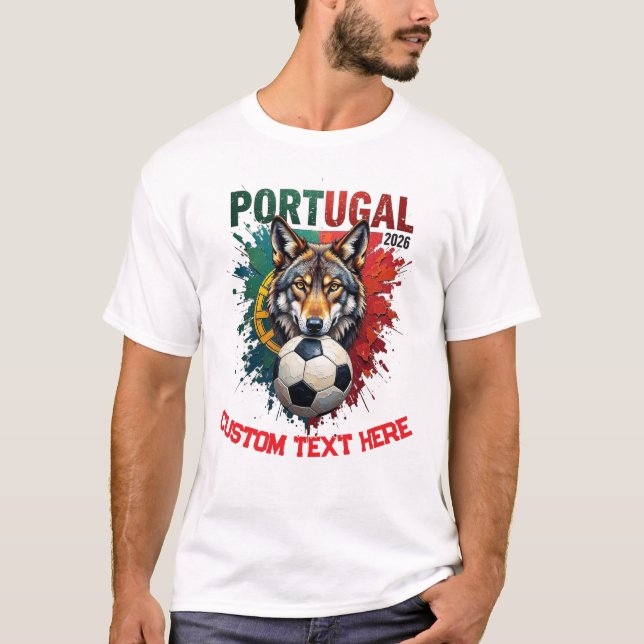 Camiseta Custom Portugal National Soccer Football Team Fan (Frente)