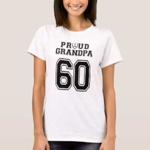 Camiseta Custom Proud Football Grandpa Number 60 Personaliz