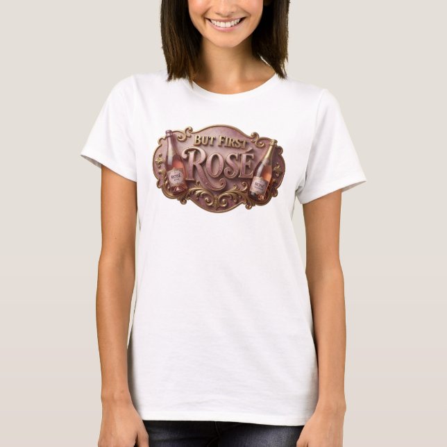 Camiseta Custom ROS Sharp Pink MAS PRIMEIRO (Frente)