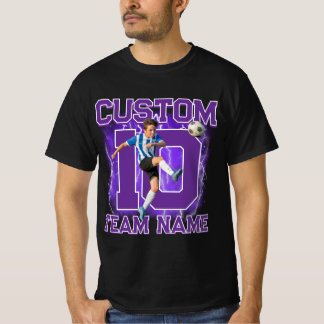 Camiseta Custom senior soccer player, team name & number 