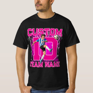 Camiseta Custom senior soccer player, team name & number 