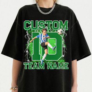 Camiseta Custom senior soccer player, team name & number 