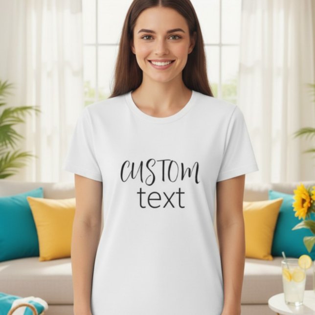 Camiseta Custom Shirt, Gift for Her, Women's V-Neck Shirt  (Criador carregado)