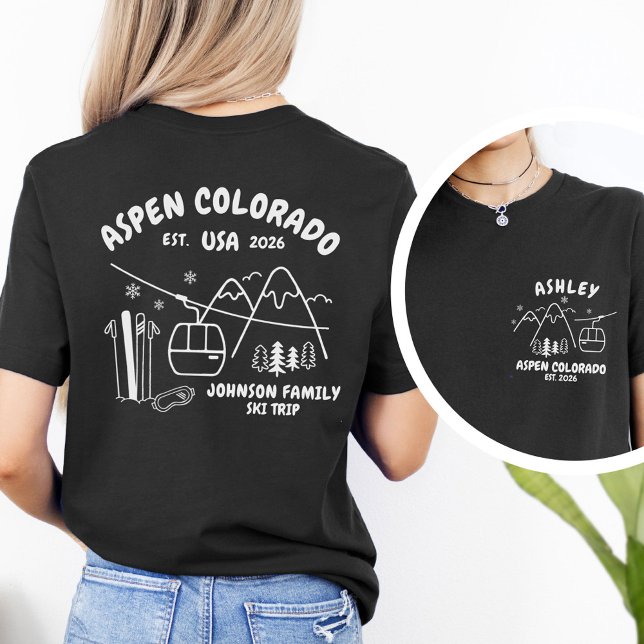 Camiseta Custom Ski Trip Family Friends Group Matching (Criador carregado)