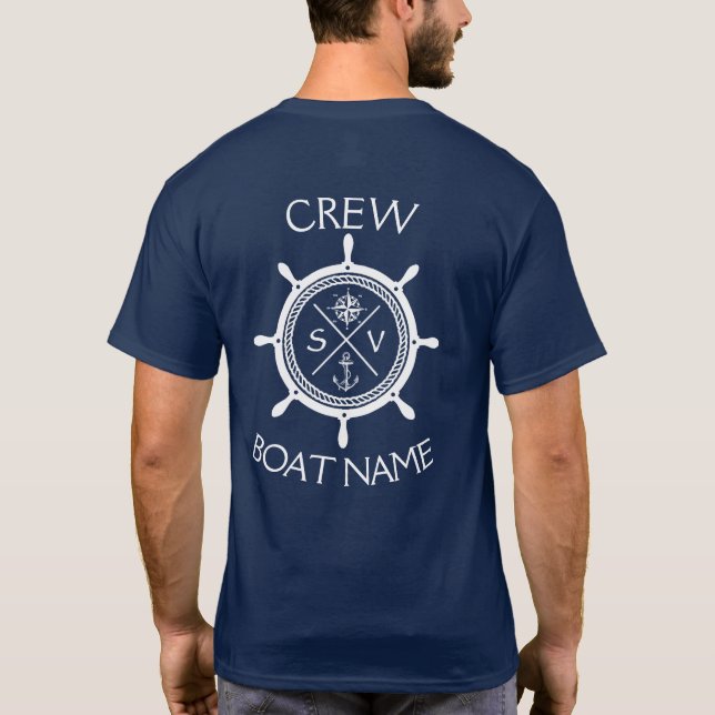 Camiseta Custom SV Sailing Vessel Logo "Your Name Here" T-S (Verso)