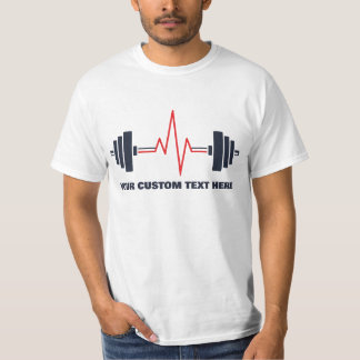 Camiseta Custom Text Gym Fitness Motivation