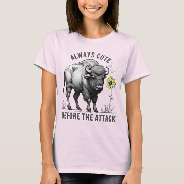 Camiseta Custom text western buffalo flower American west (Frente)