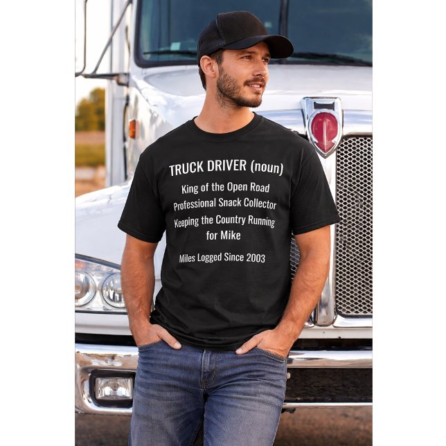 Camiseta Custom Truck Driver Definition Shirt Gift (Criador carregado)