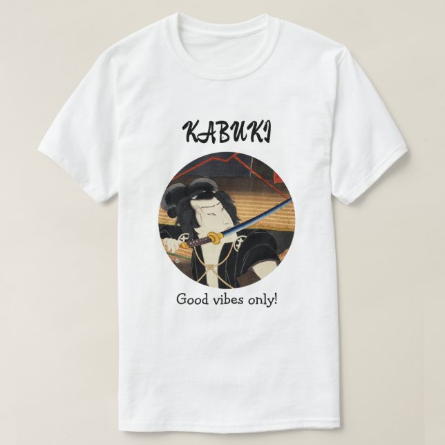 Camiseta Custom Vintage Aesthetic Japanese Kabuki Theater (Frente do Design)