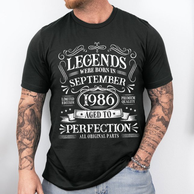 Camiseta Custom Vintage Birthday Aged To Perfection (Criador carregado)