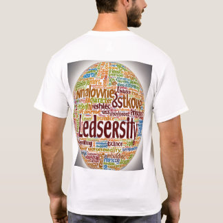 Camiseta Custom Word Cloud T-Shirt : Lead the World