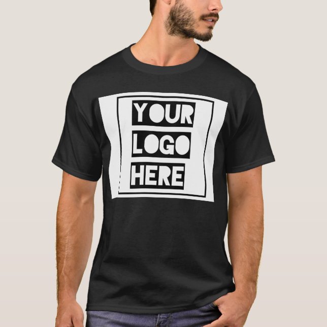 Camiseta Customizable Black T-shirt  (Frente)