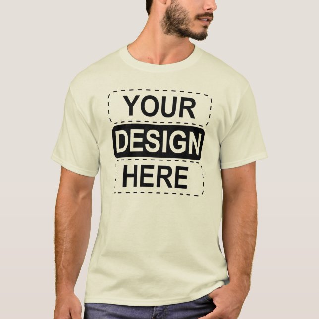 Camiseta Customizable Graphic T-Shirt | Your Design Here |  (Frente)