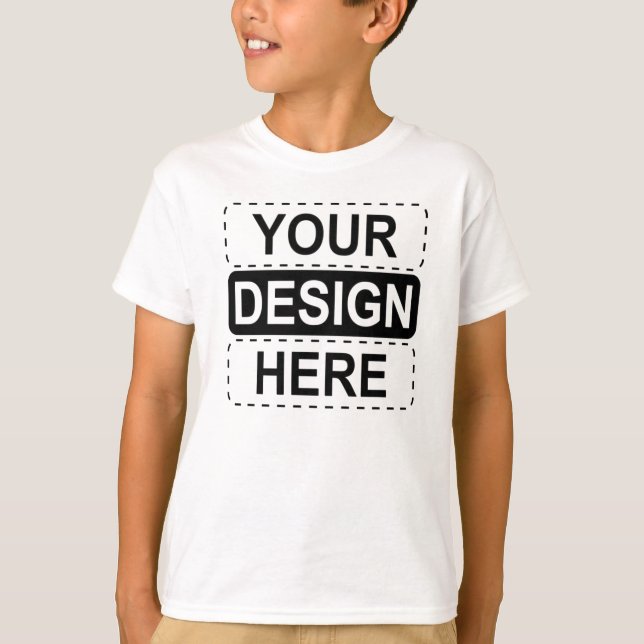 Camiseta Customizable Graphic T-Shirt | Your Design Here |  (Frente)