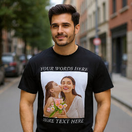 Camiseta Customizable Photo & Text Tee — Your Design Here