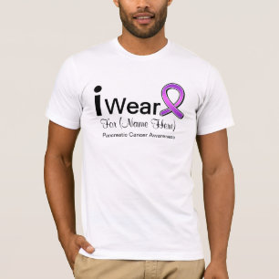 Camiseta Customizável eu visto a fita do câncer de pâncr