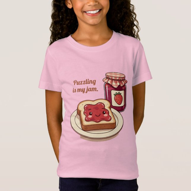 Camiseta [Customize] is my jam - cute jam and toast cartoon (Frente)