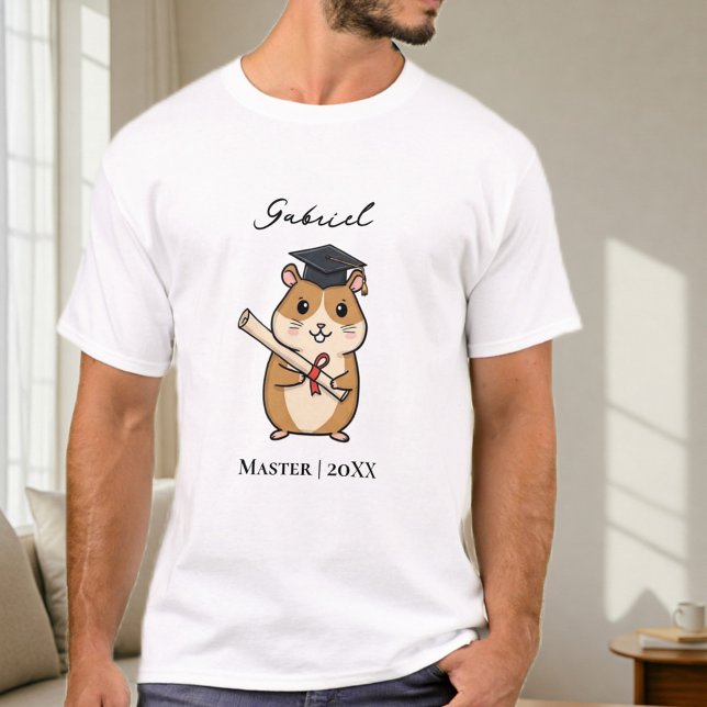 Camiseta Customized T-shirt for master's graduation, gift (Criador carregado)