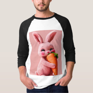 Camiseta Cut Bunny Carrot Hug