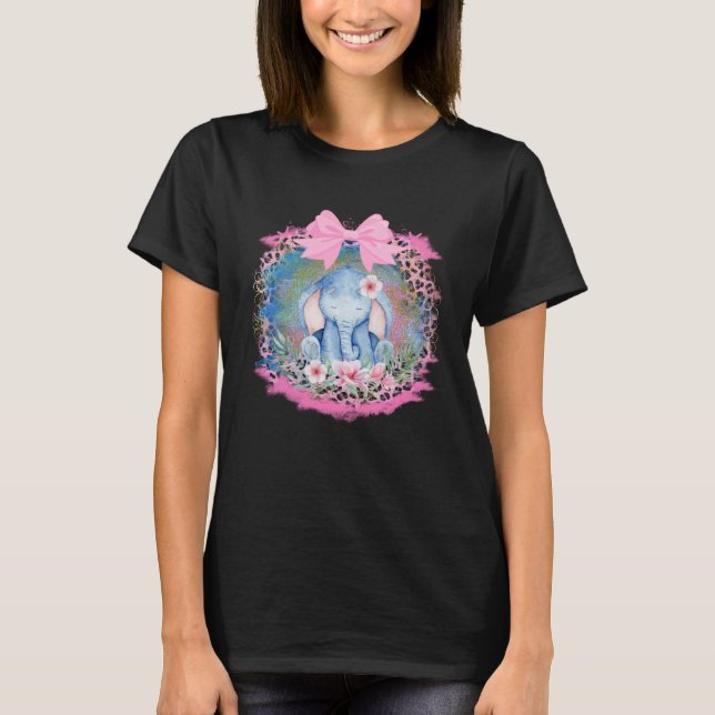 Camiseta Cut Elephant Flower Boho Elephant (Frente)
