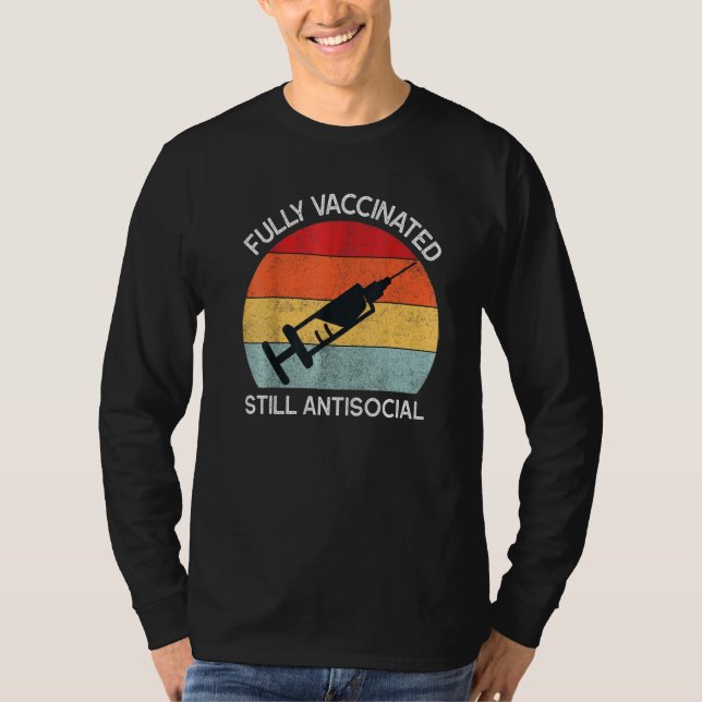 Camiseta Cuta Cuta Cuta Totalmente Vacinada E Ainda Antisoc (Frente)