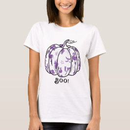 Camiseta Cuta e Roxo Púrpura Jack-O’-Lanterna