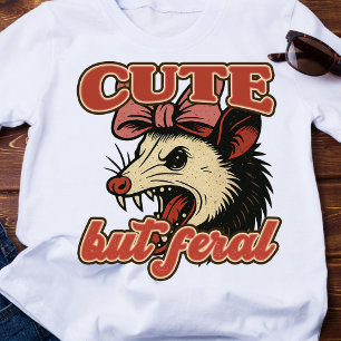 Camiseta Cuta Mas Feral Possum: Humor Sarcástico Vintage