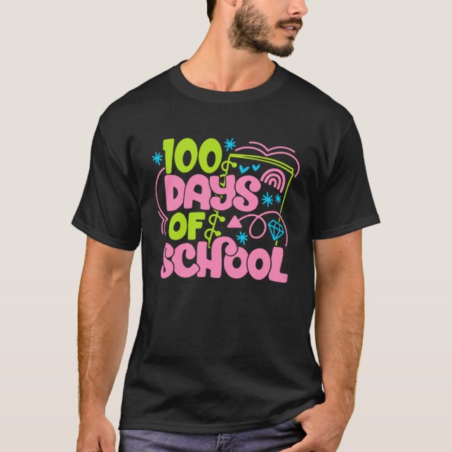 Camiseta Cute 100 Days of School 100th Magical School Day T (Frente)
