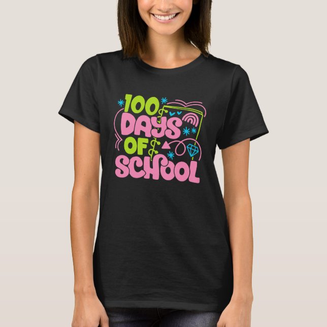 Camiseta Cute 100 Days of School 100th Magical School Day T (Frente)