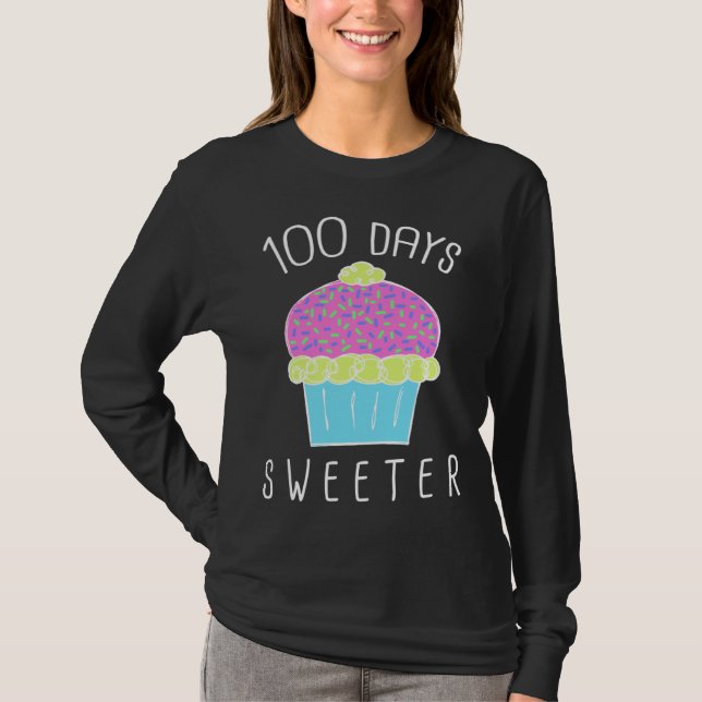 Camiseta Cute 100th Day of School For Teachers and Students (Frente)