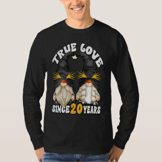 Camiseta Cute 20th Wedding Anniversary Gnomes For Penguin M