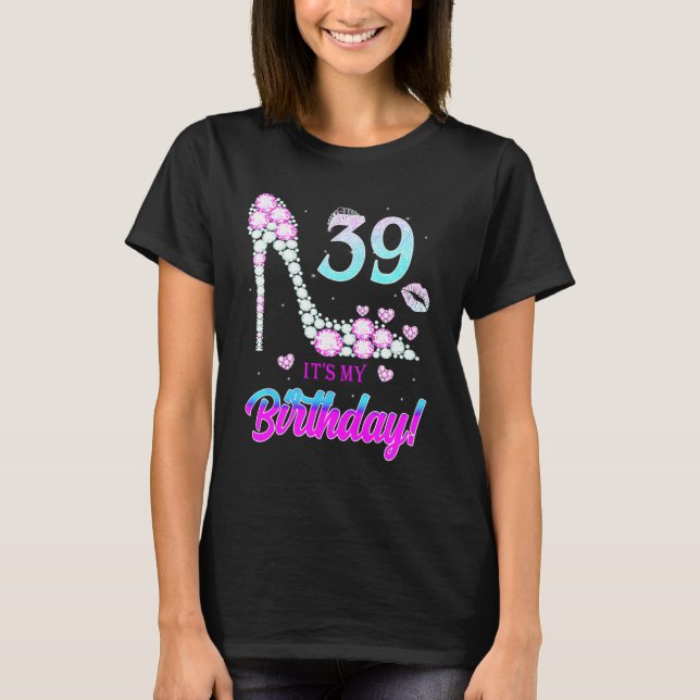 Camiseta Cute 39 Years Old It's My 39th Birthday Party (Frente)