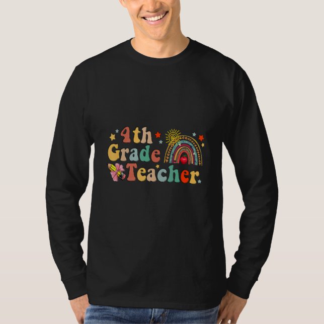 Camiseta Cute 4th Grade Teacher Welcome back to school Teac (Frente)