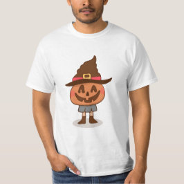 Camiseta Cute Abóbora Marrom de Halloween