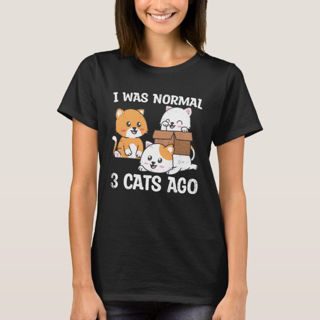 Camiseta Cute Adorable Cats  Pet Animals Cat Owner Graphic (Frente)
