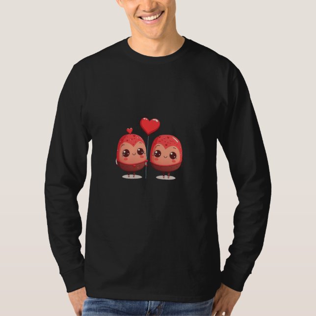 Camiseta Cute adorable unique Happy Valentine's Day buddies (Frente)