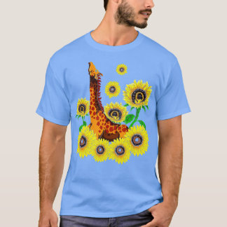 Camiseta Cute Africa Animal Lover Yellow Flower Sunflower G