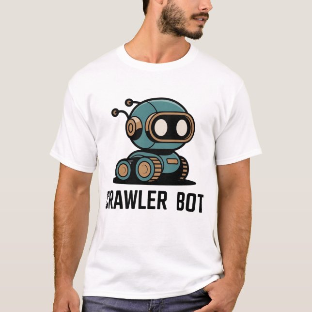 Camiseta Cute AI Robot & Futuristic Tech Design (Frente)