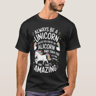 Camiseta Cute Alicorn Unicórnio Mágico Fantasia Criatura Le