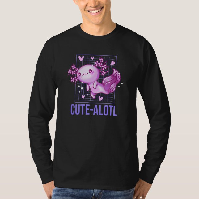 Camiseta Cute Alotl  Axolotl Humor Salamander Amphibians (Frente)