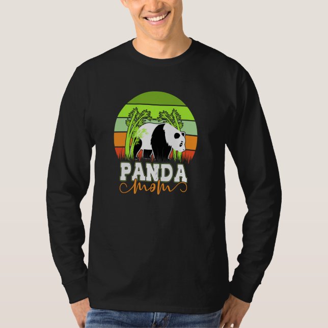 Camiseta Cute amazing panda mom quote for animal enthusiast (Frente)