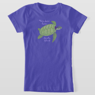 Camiseta Cute Amelia Island Sea Turtle