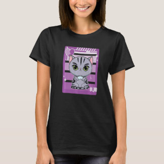 Camiseta Cute American Shorthair Cat Egirl Gamer Gaming