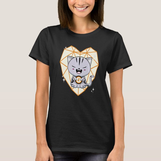 Camiseta Cute American Shorthair Cat Leukemia Awareness (Frente)