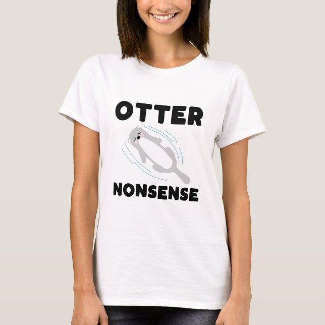 Camiseta Cute and Funny Otter T-shirt (Frente)