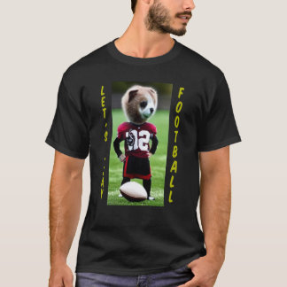 Camiseta Cute Animal Football player