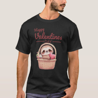 Camiseta Cute Animal Heart Panda Happy Valentine Day  38