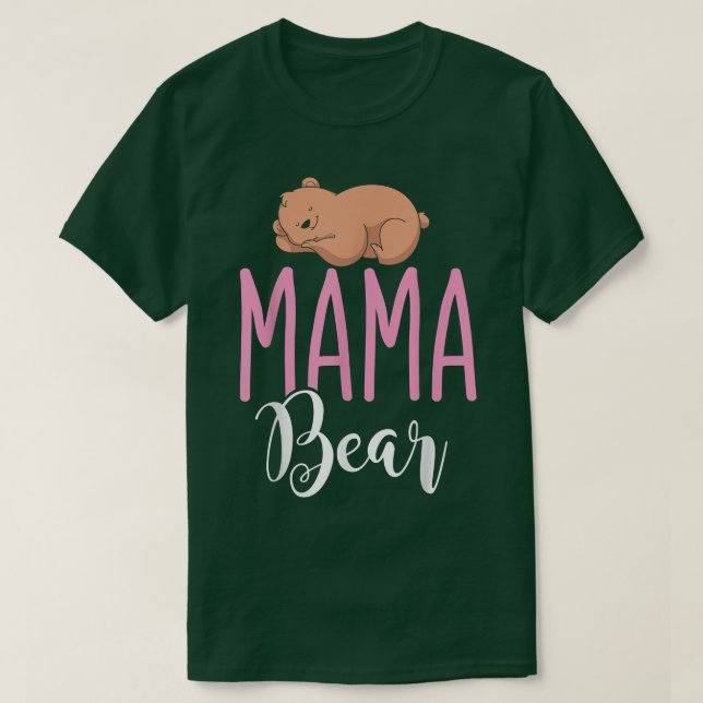 Camiseta Cute Animal Mom Mommy Bear Family Bear Mama Bear  (Frente do Design)